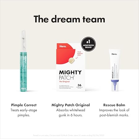 Hydrocolloid Acne Pimple Patches – Original Nighttime Spot Stickers for Shrinking Zits and Whiteheads in One Use (36 Count)