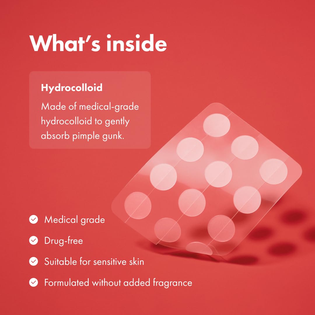 Hydrocolloid Acne Pimple Patches – Original Nighttime Spot Stickers for Shrinking Zits and Whiteheads in One Use (36 Count)