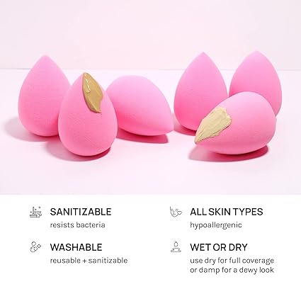 "Makeup Sponge Set – Latex-Free, High-Definition Beauty Blenders for Powder, Cream, and Liquid – Set of 6 Super Soft Cosmetic Sponges"