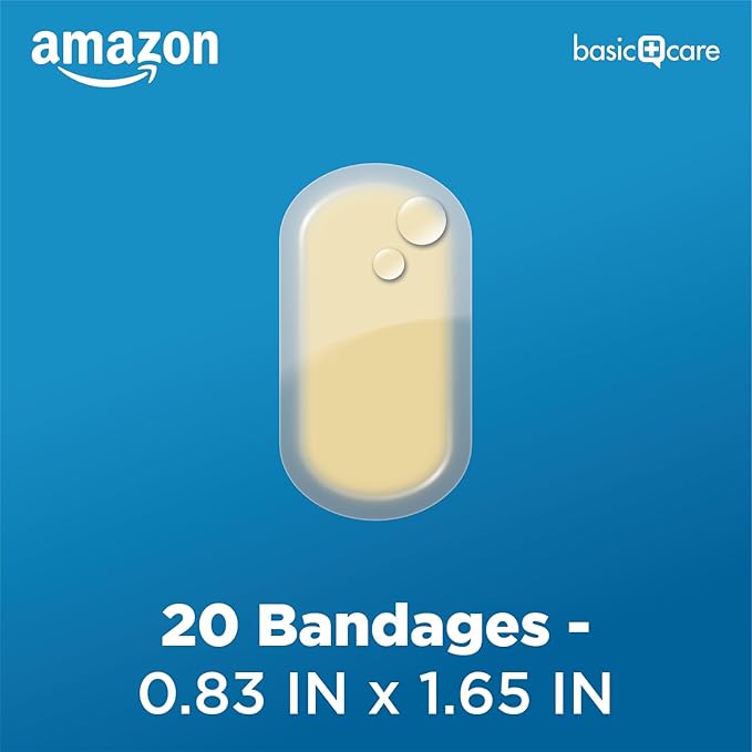 Advanced Fast Healing Hydrocolloid Gel Bandages, Regular Size, 20 Count