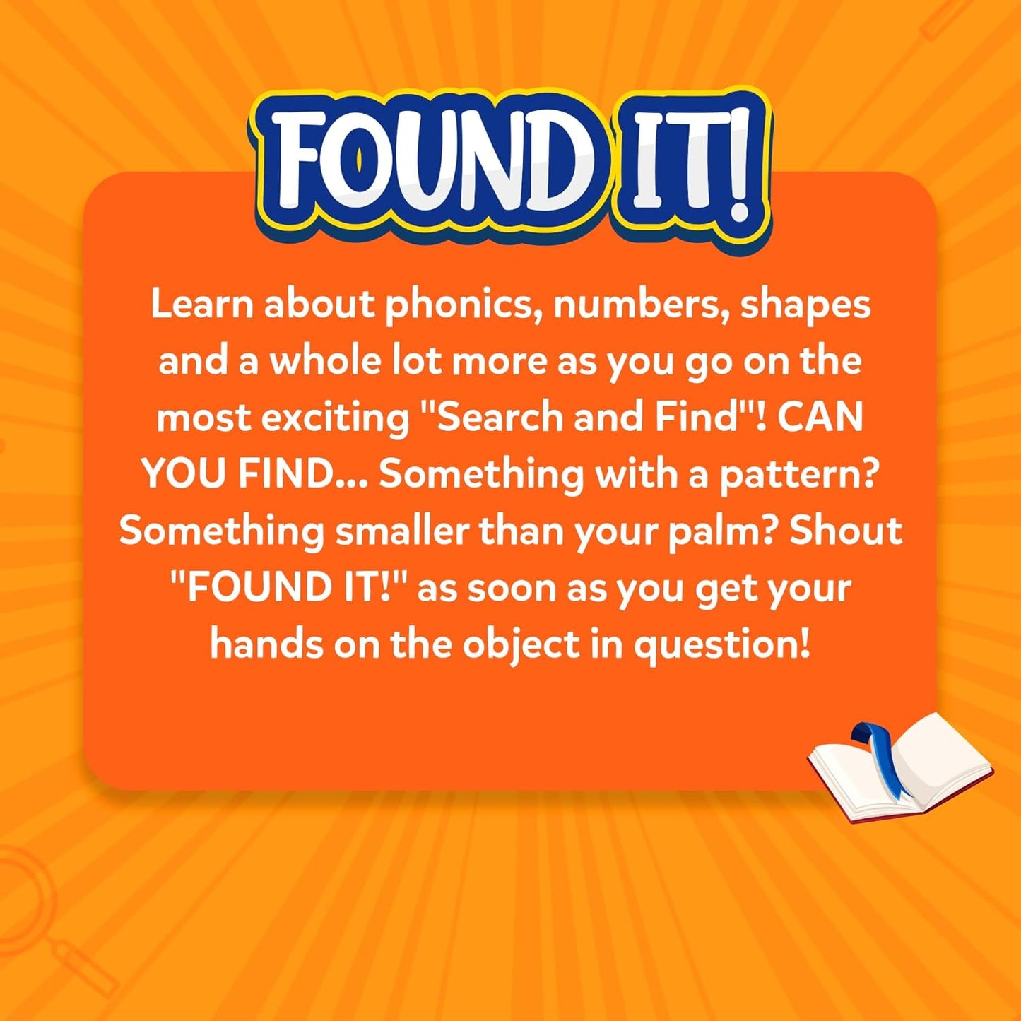 "Indoor Scavenger Hunt Card Game – Found It! Educational Learning Toy for Kids and Families, Ages 4-7, Perfect for Home, School, and Playdates"     Ask ChatGPT