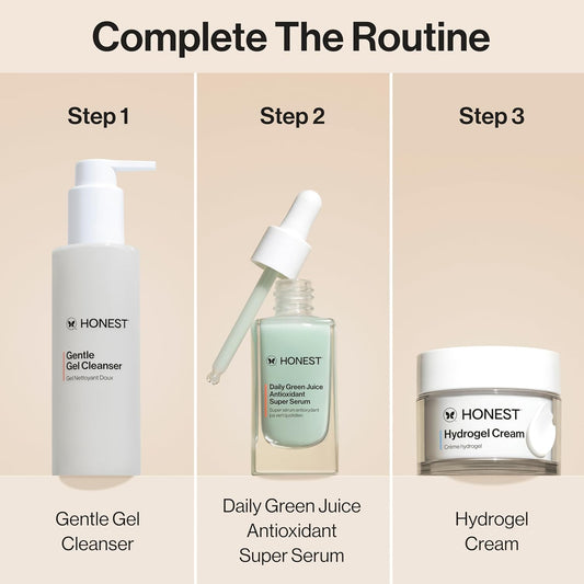 "Daily Green Juice Antioxidant Super Serum – Fragrance-Free, Vegan Formula for Improved Skin Tone & Texture – Gentle on Sensitive Skin (1 fl oz)"