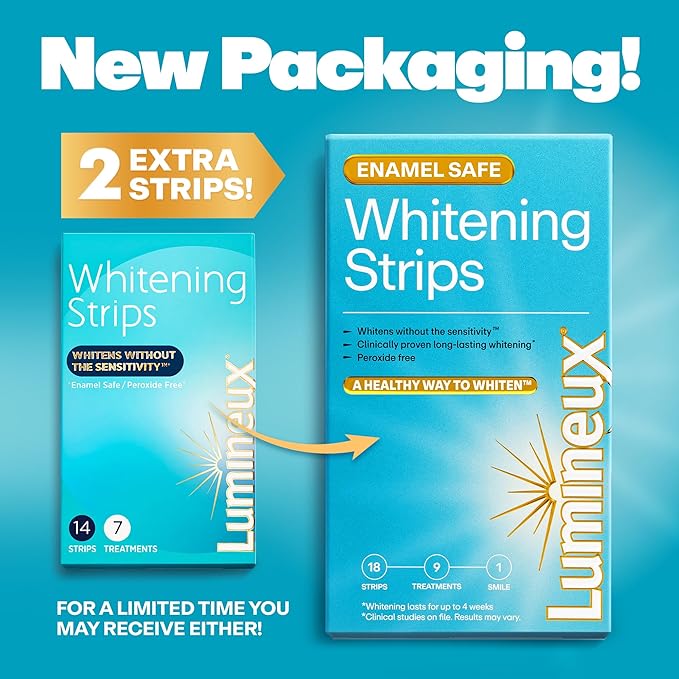 Teeth Whitening Strips – 9 Treatments, Peroxide-Free, Enamel Safe, Dentist Formulated, Sensitivity-Free for Whiter Teeth