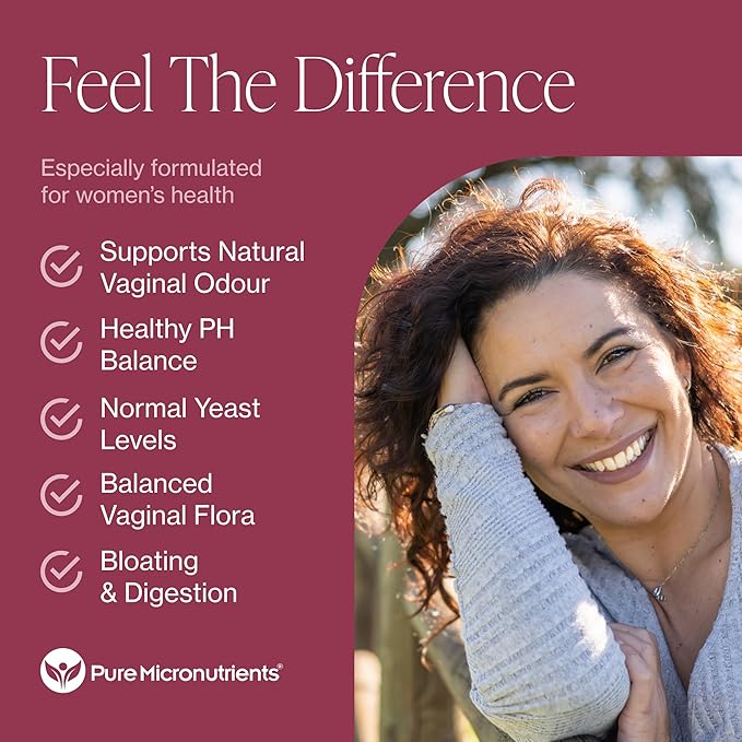 Probiotics for Women – pH Balance & Vaginal Health Support – 50 Billion CFU per Serving – Digestive, Gut & Urinary Tract Care – Lactobacillus & Prebiotics – 60 Capsules