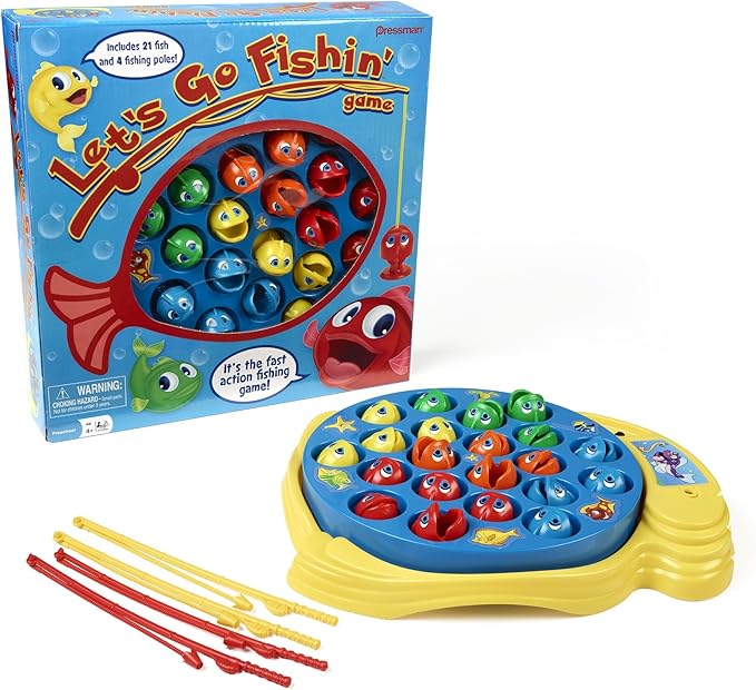 "Let's Go Fishin' - The Original Fast-Action Fishing Game, 1-4 Players"     Ask ChatGPT