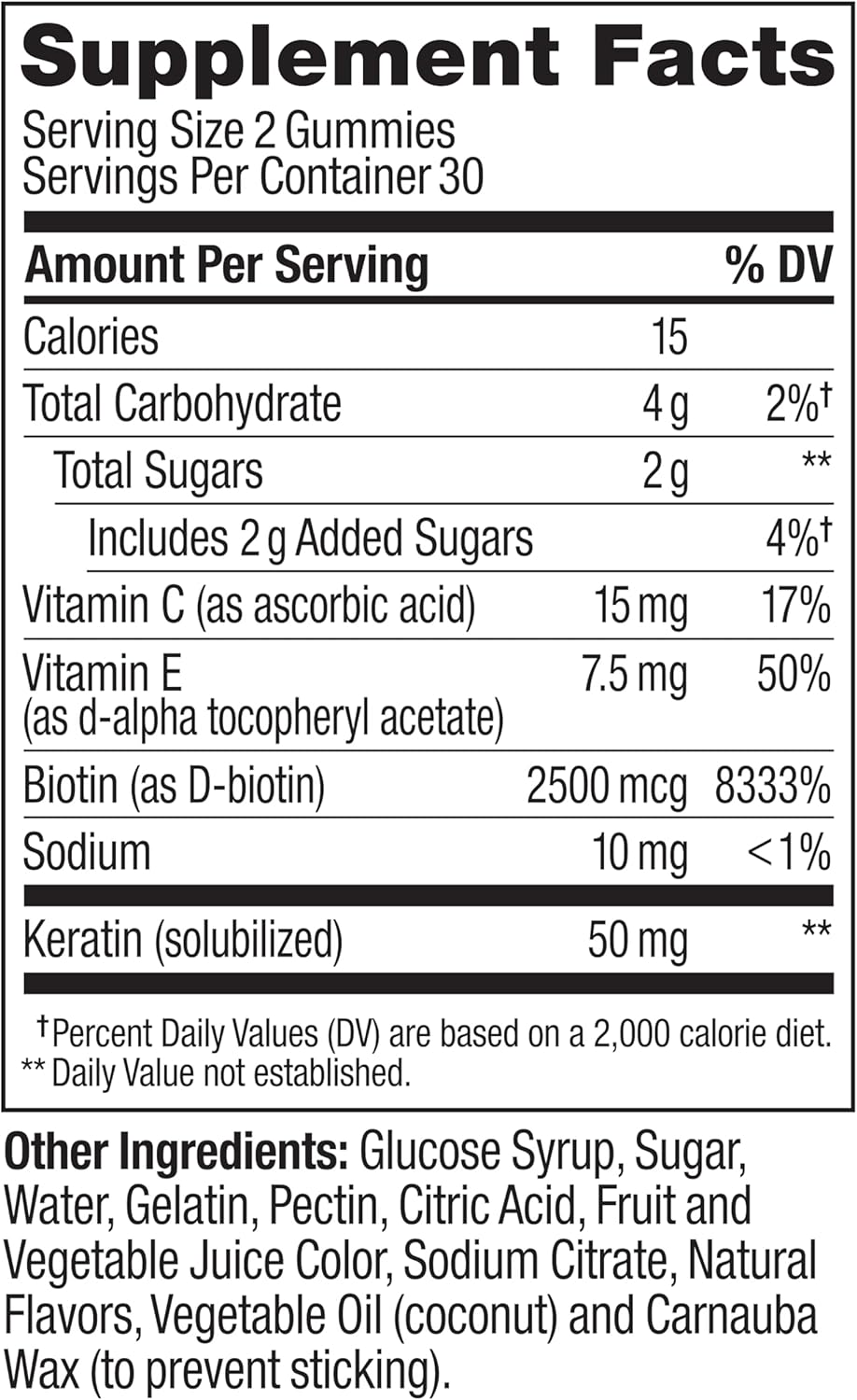 Undeniable Beauty Gummies – Hair, Skin & Nails Support with Biotin, Vitamin C, and Keratin | Chewable Supplement | Grapefruit Flavor | 60 Count (30-Day Supply)